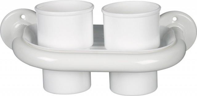 Aqualine WHITE LINE držák kelímků, bílá