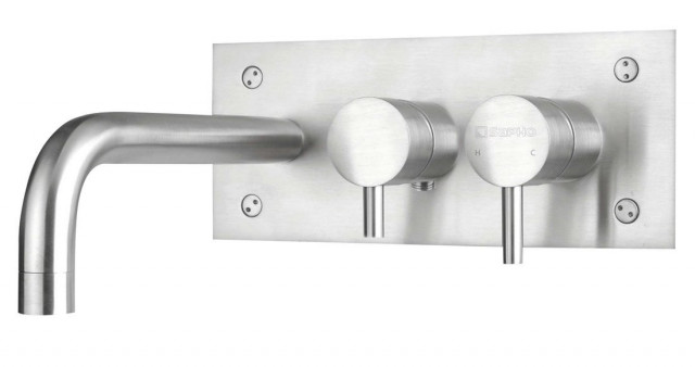 Sapho MINIMAL podomítková vanová baterie, nerez mat