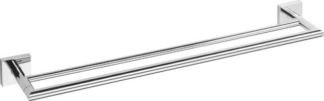 Sapho X-SQUARE dvojitý držák ručníků 650mm, chrom