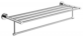 Aqualine SAMBA polička na ručníky s hrazdou, chrom
