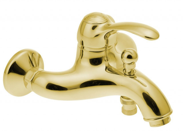 Sapho KIRKÉ nástěnná vanová baterie, zlato