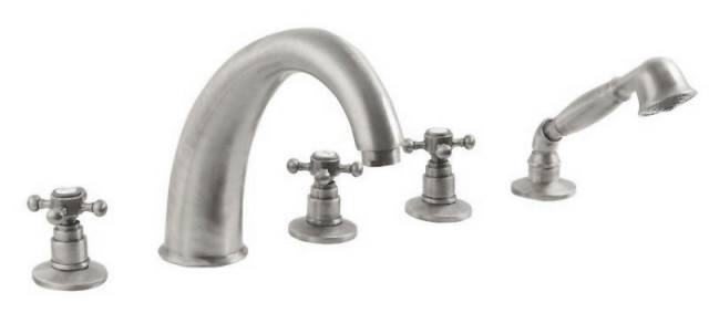 Sapho ANTEA pětiprvková baterie na okraj vany, nikl