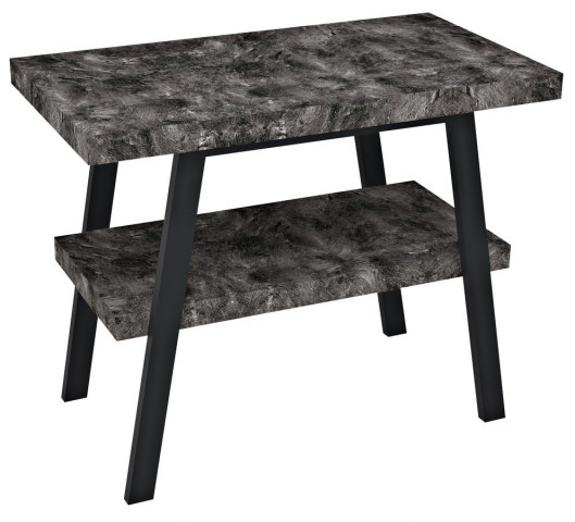 Sapho TWIGA umyvadlový stolek 80x72x50 cm, černá mat/štípaný kámen
