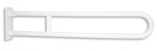 Novaservis, Metalia help, úchyt dvojitý sklopný bílý, 852 mm