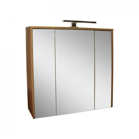 Venezia zrcadlová skříňka s LED osvětlením 802 x 746 x 162 mm, dub country