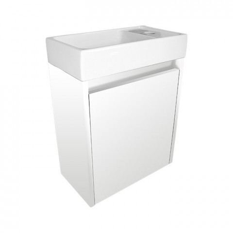 Faro koupelnová skříňka včetně umyvadla, 400 x 520 x 220 mm, bílá, P/L