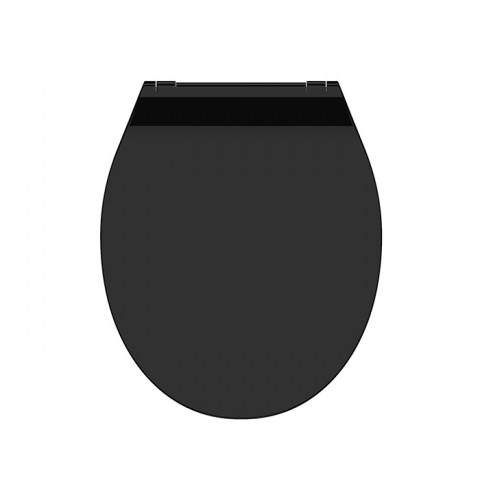 Eisl WC sedátko Black duroplast SLIM SoftClose, EasyTake