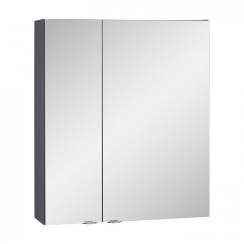 Amanda koupelnová skříňka zrcadlová bez osvětlení, 600 x 700 x 180 mm, Antracit