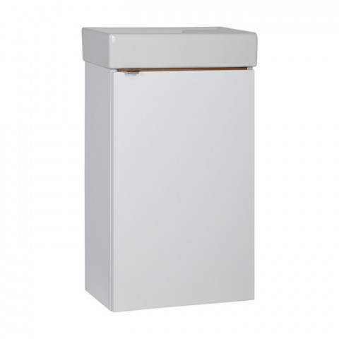 Amanda koupelnová skříňka s keramickým umyvadlem, 405 x 630 x 225 mm, bílá