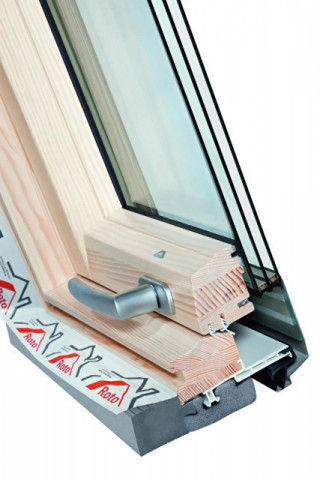 Střešní okno dřevěné ROTO R79 6/11 H200 (65x118) trojsklo