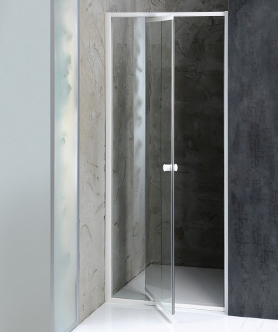 Aqualine AMICO sprchové dveře výklopné 820-1000x1850mm, čiré sklo