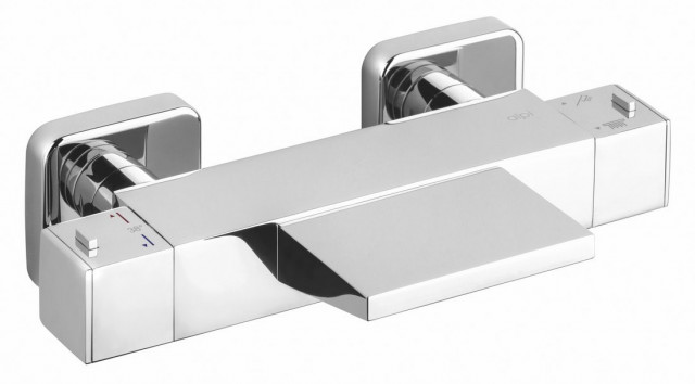 Sapho DIMY nástěnná vanová termostatická baterie, kaskáda, chrom