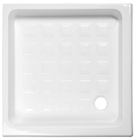 Kerasan RETRO keramická sprchová vanička, čtverec 90x90x20cm, bílá