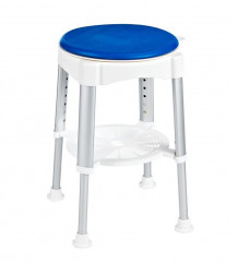Ridder HANDICAP stolička otočná, nastavitelná výška, bílá/modrá