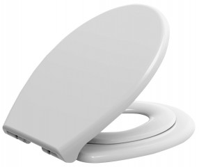 Aqualine WC sedátko s integrovaným dětským sedátkem, Soft Close, Easy Take, bílá