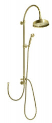 Sapho VANITY sprchový sloup k napojení na baterii, hlavová, ruční sprcha, bronz