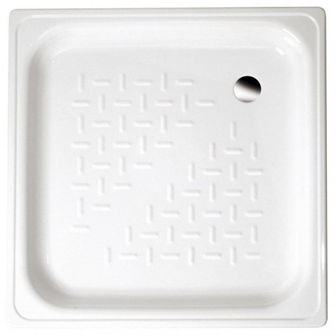 SMAVIT Smaltovaná sprchová vanička, čtverec 80x80x16cm, bílá