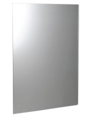 Sapho PLAIN zrcadlo s broušenou hranou 50x70cm, zakulacené rohy, CU free