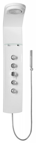 Polysan LUK termostatický sprchový panel rohový 250x1300mm, bílá