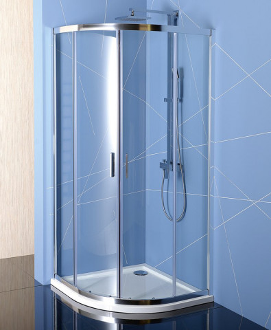 Polysan EASY čtvrtkruhová sprchová zástěna 800x800mm, L/R, čiré sklo