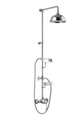 Sapho VIENNA sprchový sloup s pákovou baterií, mýdlenka, 1291mm, chrom