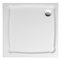 Gelco DIONA sprchová vanička z litého mramoru, čtverec 90x90x7,5cm, bílá