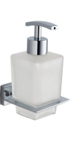 Aqualine APOLLO dávkovač mýdla, 200ml, mléčné sklo, chrom