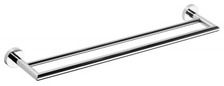 Sapho X-ROUND E dvojitý držák ručníků 800mm, chrom