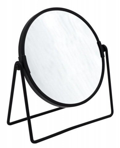 Ridder SUMMER kosmetické zrcátko na postavení, Ø 160mm, oboustranné, černá