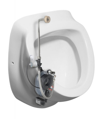 Isvea DYNASTY urinál s automatickým splachovačem 6V DC, zakrytý přívod vody, 39x58 cm