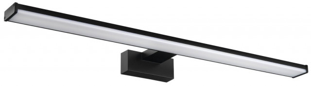 Sapho CHICAGO XL LED svítidlo, 600x120mm, 12W, 230V, IP44, plast, černá mat