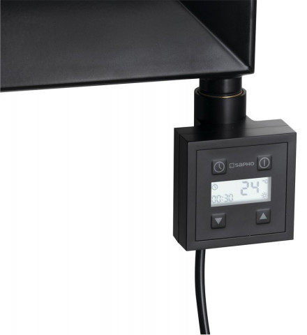 Sapho KTX topná tyč s termostatem, 600 W, černá mat