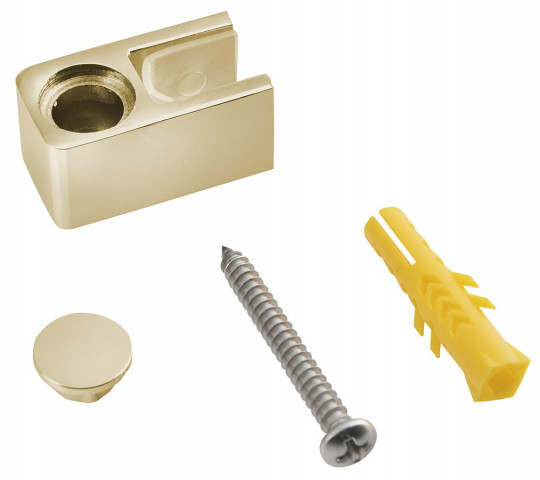 Gelco Koncovka pro upevnění skla do podlahy, zlatá