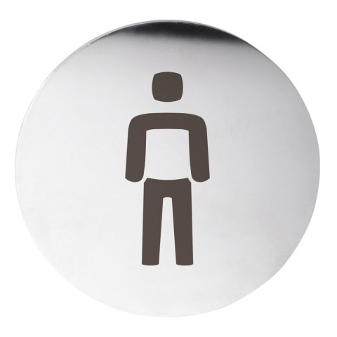 Sapho Cedule WC páni, Ø 75mm, nerez mat