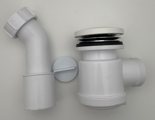 Polysan Sifon, průměr 50mm, DN50, krytka litý mramor, bílá