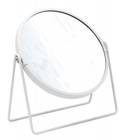 Ridder SUMMER kosmetické zrcátko na postavení, Ø 160mm, oboustranné, bílá