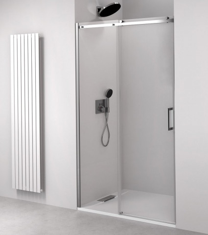 Polysan THRON LINE ROUND sprchové dveře 1100 mm, kulaté pojezdy, čiré sklo