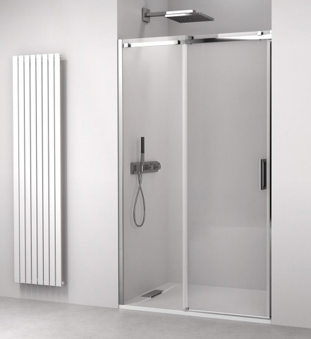 Polysan THRON SQUARE sprchové dveře 1400 mm, hranaté pojezdy, čiré sklo