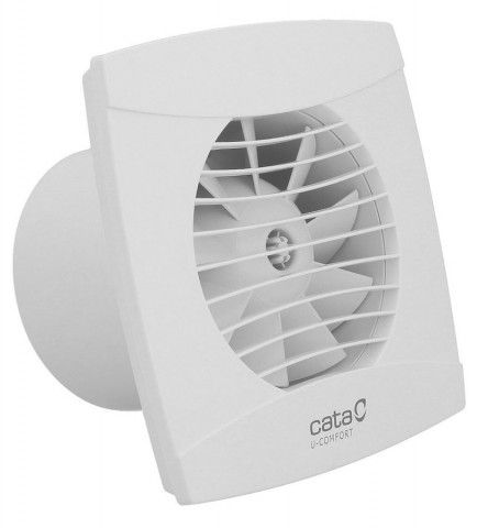 Cata UC-10 T koupelnový ventilátor axiální s časovačem, 8W, potrubí 100mm, bílá