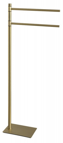 Gedy TRILLY stojan s držákem ručníků, hranatý, zlato mat