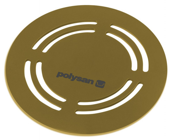 Polysan FLEXIA kruhová krytka sifonu, zlato mat