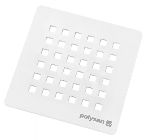 Polysan FLEXIA čtvercová krytka sifonu, bílá