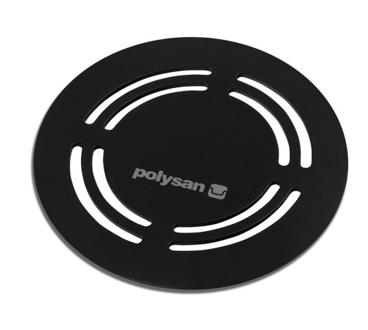 Polysan FLEXIA kruhová krytka sifonu, černá
