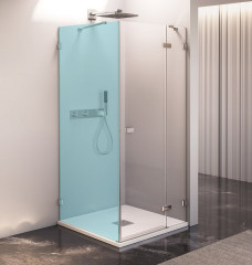 Polysan FORTIS EDGE sprchové dveře bez profilu 1100mm, čiré sklo, pravé