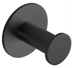 Sapho X-ROUND BLACK samolepící háček, černá mat