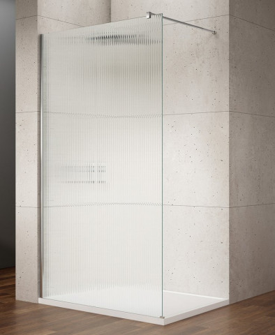 Gelco VARIO CHROME jednodílná sprchová zástěna k instalaci ke stěně, sklo nordic, 1100 mm