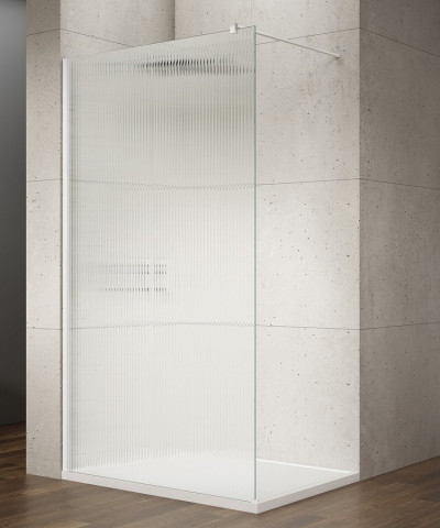 Gelco VARIO WHITE jednodílná sprchová zástěna k instalaci ke stěně, sklo nordic, 1100 mm