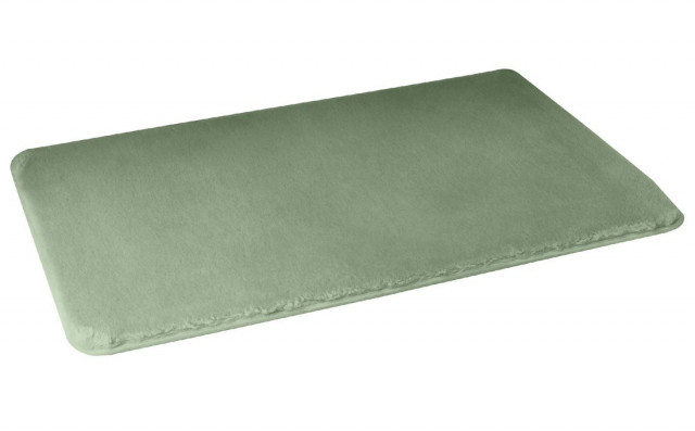 Gedy FUZZY koupelnová předložka, 50x80cm, 100% polyester, protiskluz, zelená