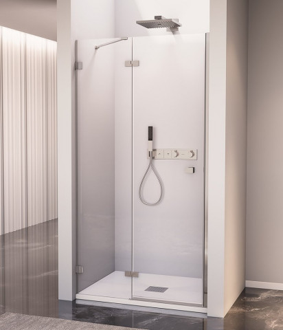 Polysan FORTIS EDGE sprchové dveře do niky 800mm, čiré sklo, levé