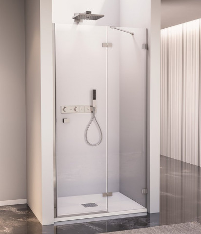 Polysan FORTIS EDGE sprchové dveře do niky 800mm, čiré sklo, pravé